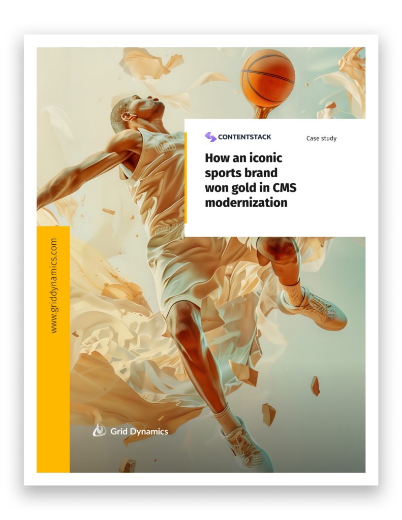 CMS modernization success for a sports brand case study cover